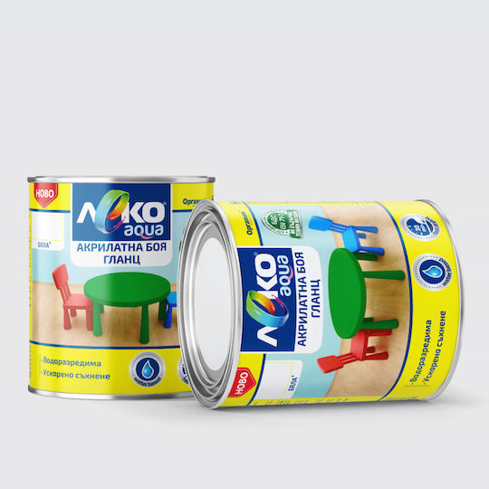 Leko Χρώμα Νερού Aqua 0.7lt Λευκό Γυαλιστερό