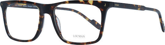 Locman Italy Kunststoff Brillenrahmen Braun LOCV032 TOR
