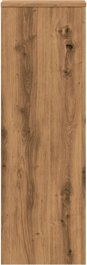 vidaXL Plant Stand Wooden Beige 33cmx33cmx100cmcm.