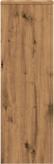 vidaXL Plant Stand Wooden Beige 33cmx33cmx100cmcm.