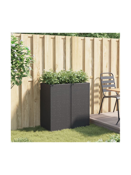 vidaXL Κήπου Planter Box 40x80cm Set 2pcs Black 3210519