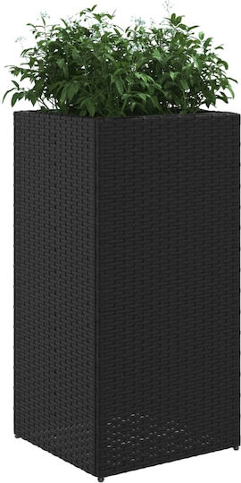 vidaXL Garden Set 2 Planters Plastic Black