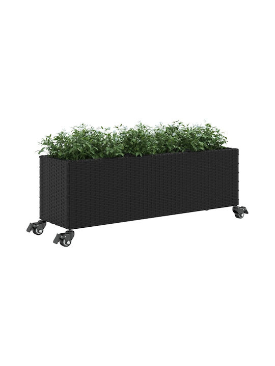 vidaXL Grădină Set 3 Jardiniere Plastice Întuneric
