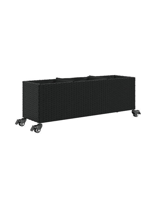 vidaXL Grădină Set 3 Jardiniere Plastice Întuneric