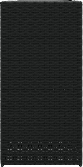 vidaXL Garden Set 2 Planters Plastic Black