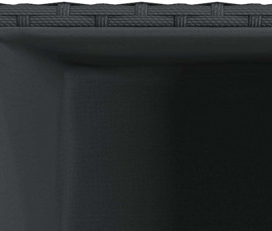 vidaXL Garden Set 2 Planters Plastic Black
