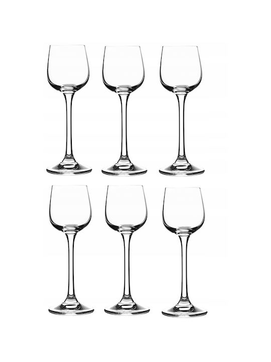 Kadax Set Gläser Likör/Ouzo aus Glas 60ml 6Stück