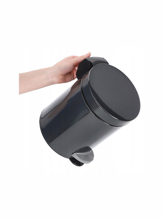 Kadax Inox Badezimmer Mülleimer 5Es Gray