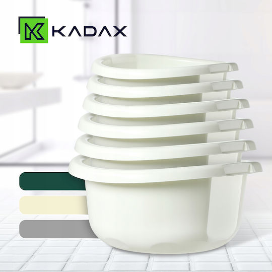 Kadax Λεκάνη Στρογγυλή Χωρητικότητας 20lt Λευκή