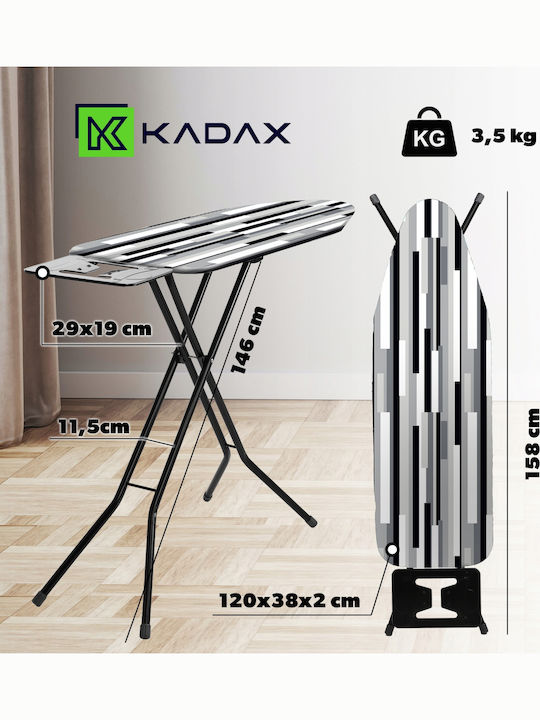 Kadax Σιδερώστρα για Σίδερο Ατμού Σπαστή 120x38cm