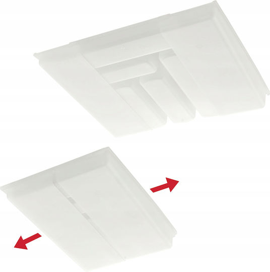 Curver Besteckeinsatz für Schubladen Aufklappbar Kunststoff 30x42x6,4 cm