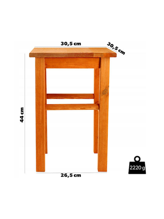 Hocker Für die Küche Hölzernes Orange