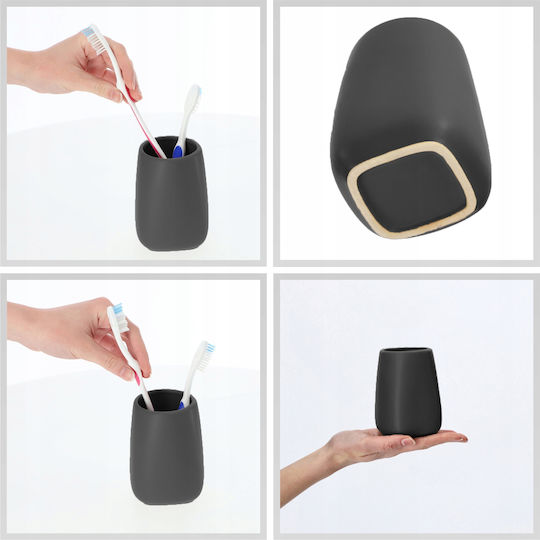 Kadax Set Accesorii Pentru Baie Ceramică Gri
