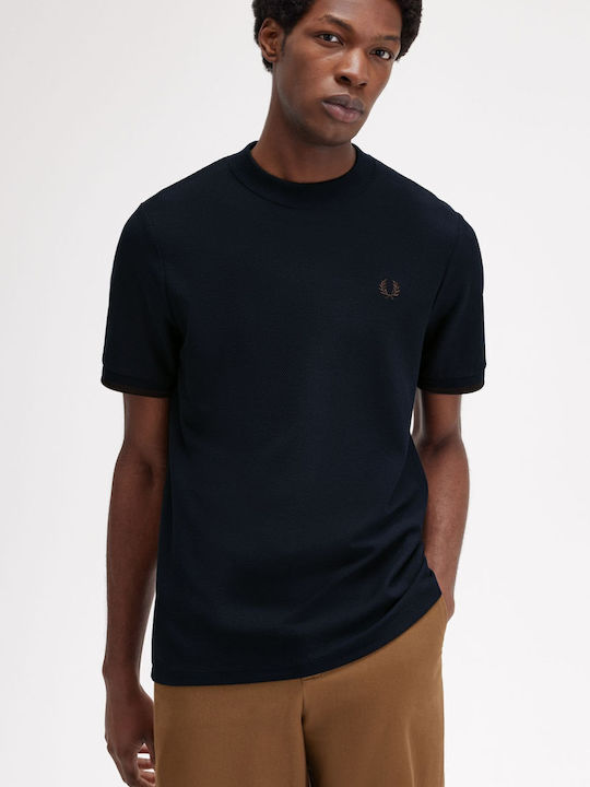 Fred Perry Tipped Ανδρικό T-shirt Κοντομάνικο Μπλε