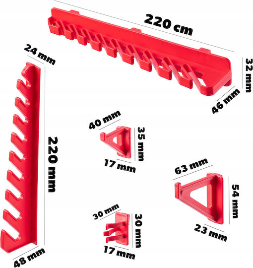Kadax Werkzeugwand 116x78cm 70 Stück