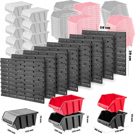 Kadax Workshop Board Wall 232x78cm 160 Pcs