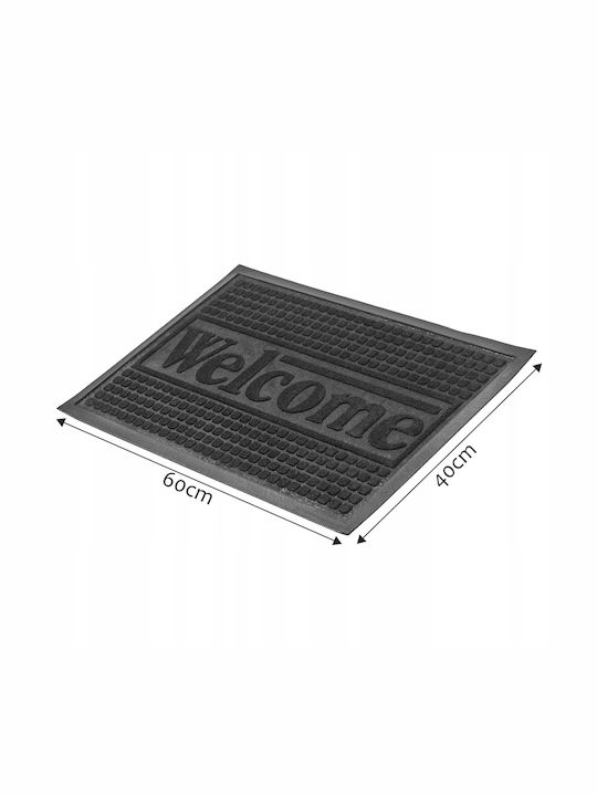 Kadax Fußmatte aus Gummi Gray 40x60cm