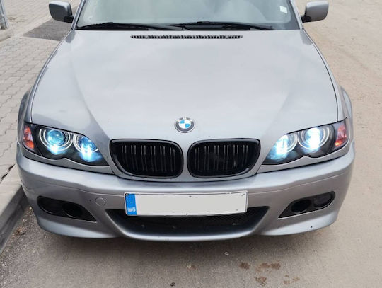 Car Headlight Angel Eyes Rings 12V BMW E46 White Color 4pcs