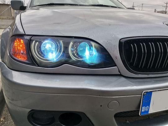 Car Headlight Angel Eyes Rings 12V BMW E46 White Color 4pcs