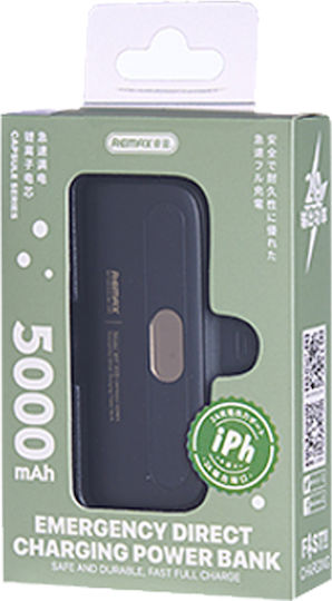 Remax Capsule Series RPP-633 Lightning Power Bank 5000mAh Μαύρο