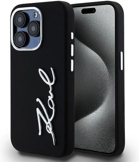 Karl Lagerfeld Back Cover Plastic / Silicone Black (iPhone 15 Pro)