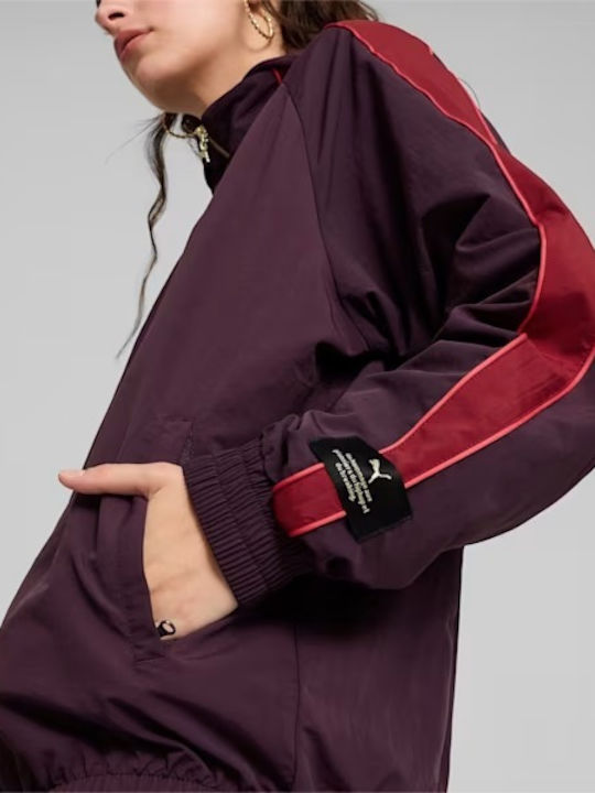 Ανδρική Ζακέτα Track Jacket Μπορντό