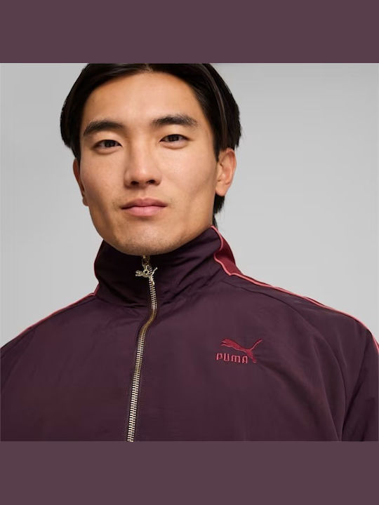 Ανδρική Ζακέτα Track Jacket Μπορντό