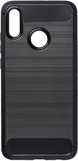 Back Cover Σιλικόνης / Δερμάτινο Μαύρο (Huawei P Smart 2019 / Honor 10 Lite)