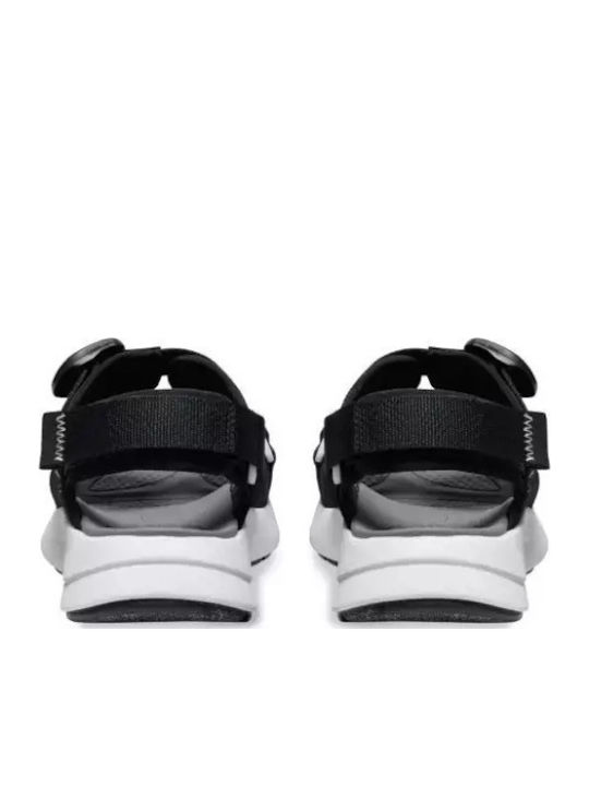 Backstrap Women's Flat Sandals Sporty in Black Color