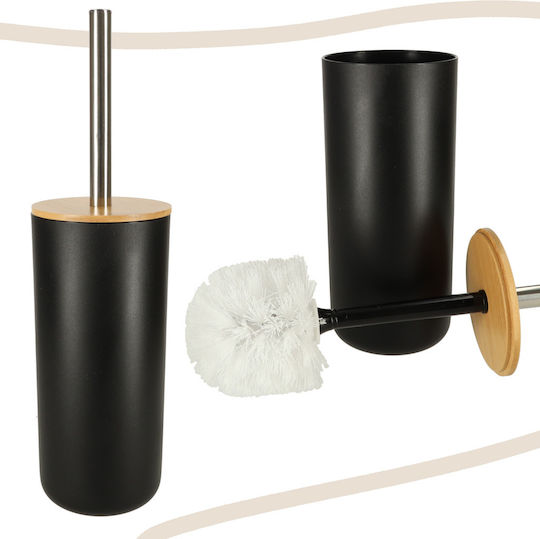 ikonka Set Accesorii Baie Plastic Negru 6buc