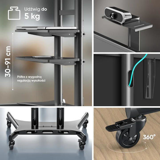 Onkron TV Mount Floor up to 86" and 90kg Black