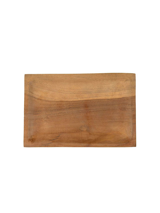 S Line Serving Platter Rectangular Brown 30x20cm