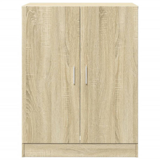 vidaXL Wall Hung Cabinet Bathroom Column Cabinet for Washing Machine Sonoma