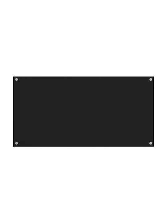 vidaXL Rectangular Glass Black Countertop 80x60cm 3315800 2 Pieces
