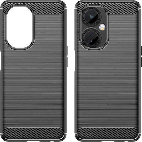 Techsuit Carbon Задна корица Силикон Черен (OnePlus Nord CE 3 Lite)