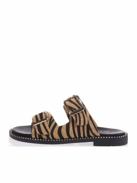 Sandale Casual Damă Din Piele Tabac Maro