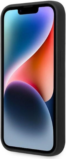 Lacoste Silicone Silicone Umschlag Rückseite Kunststoff / Silikon Schwarz (iPhone 14 Pro)