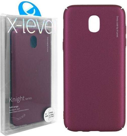 X-Level Back Cover Σιλικόνης Μπορντό (Galaxy J7 2017)