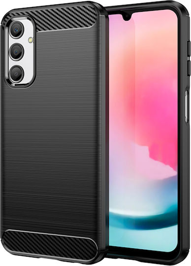 Techsuit Carbon Back Cover Silicone Black (Samsung Galaxy A25 5G)
