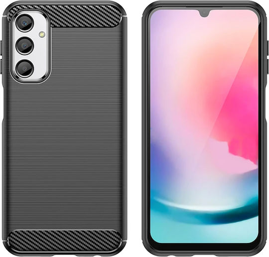 Techsuit Carbon Back Cover Silicone Black (Samsung Galaxy A25 5G)