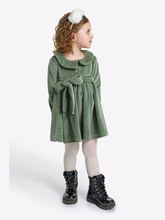 Funky Kids Dress Green