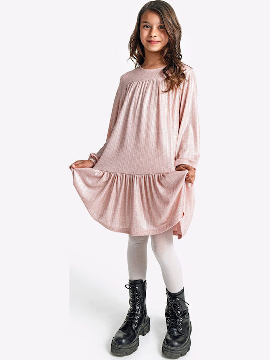 Kinderkleid Langärmelig Rosa