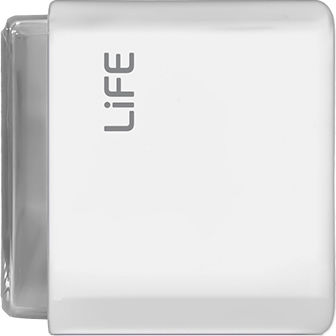 Life Retroflip Ii Επιτραπέζιο Ψηφιακό Ρολόι LED με Ξυπνητήρι Λευκό 221-0416