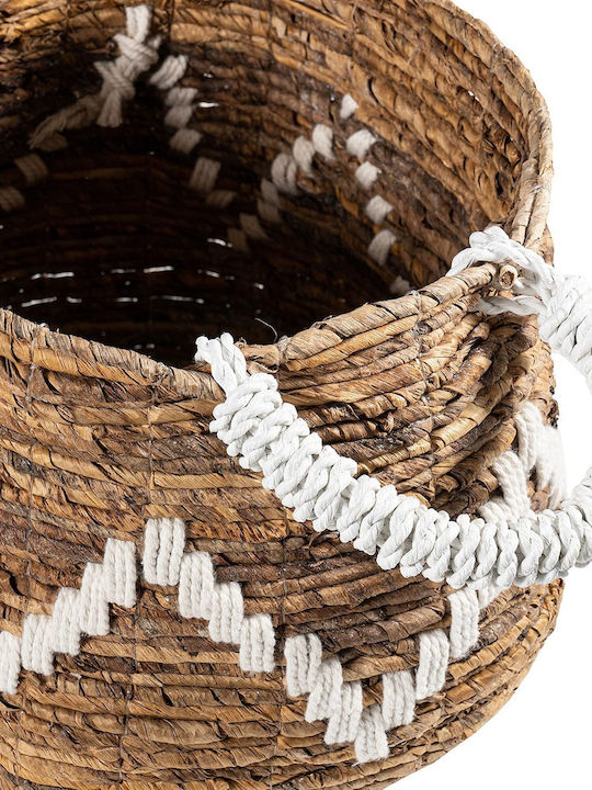 Decorative Basket Wicker with Handles Brown S Line