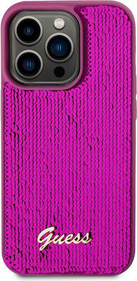 Guess Script Logo Back Cover Purple (iPhone 14 Pro)