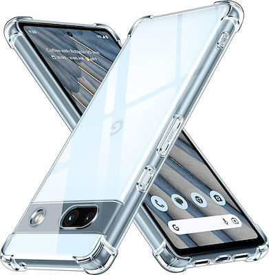 Techsuit Back Cover Silicone Transparent (Google Pixel 7a)