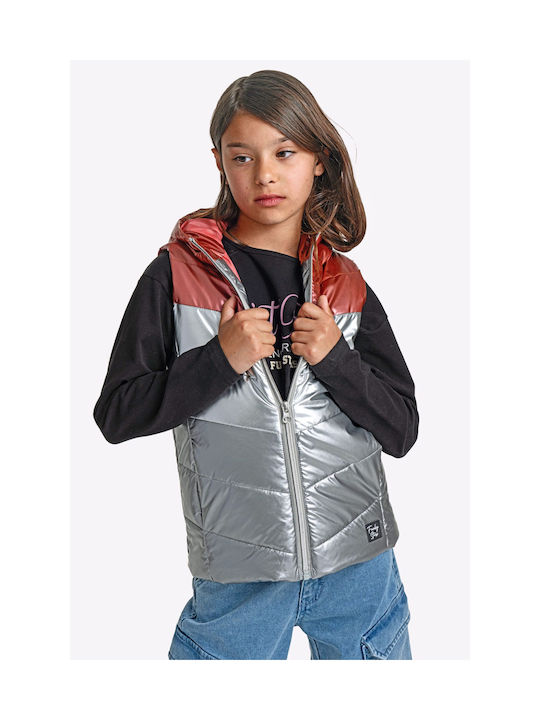 Funky Kids Casual Jacket Sleeveless Gray