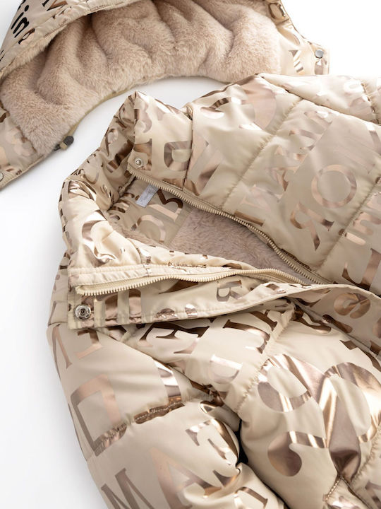 Kids' Casual Jacket with Hood Beige