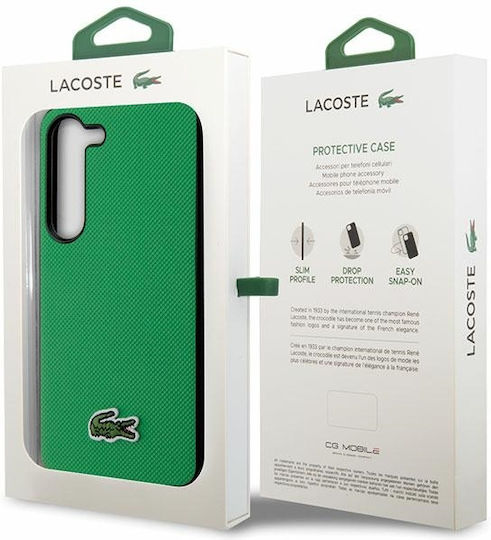 Lacoste Iconic Petit Pique Задна корица Пластмаса Зелен (Galaxy S23)