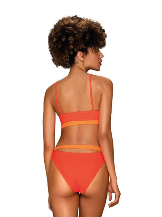 Obsessive Bikini Set Top & Slip Bottom Miamelle Orange